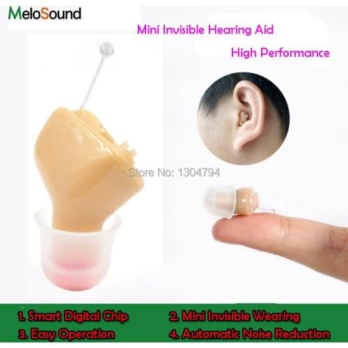 1PCS Hearing Aid Portable CIC Invisible Best Sound Amplifier Adjustable Wireless Mini for old hearing AIDS aid left/right ear