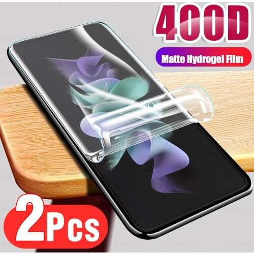 2pcs Cover Matte Hydrogel Film Not Glass For Samsung Galaxy Z Flip 3 Frosted Screen Protective For Galaxy Zflip3 z flip3 Film