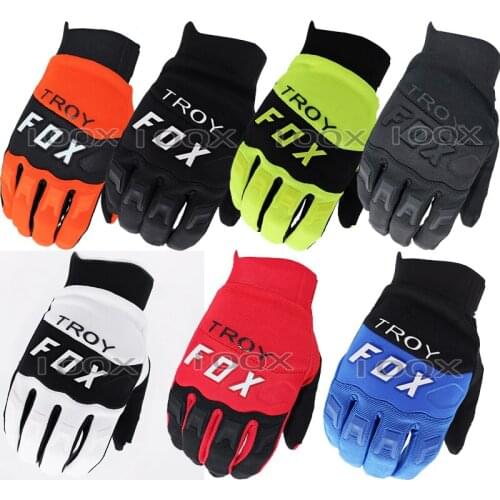 2021 Troy Fox MX Dirt Bike Racing Gloves Bike Off Road Mountain Bicycle Dirtpaw Enduro MTB SX Cycling