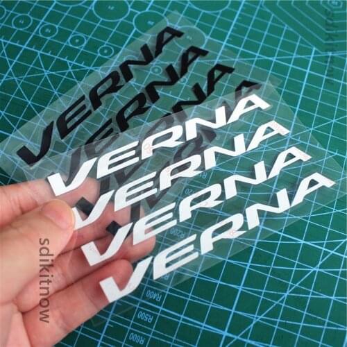 4pcs/lot Car Door Handle Doorhandle Decal Rim Sticker Styling Decoration For Hyundai Verna Solaris accessories