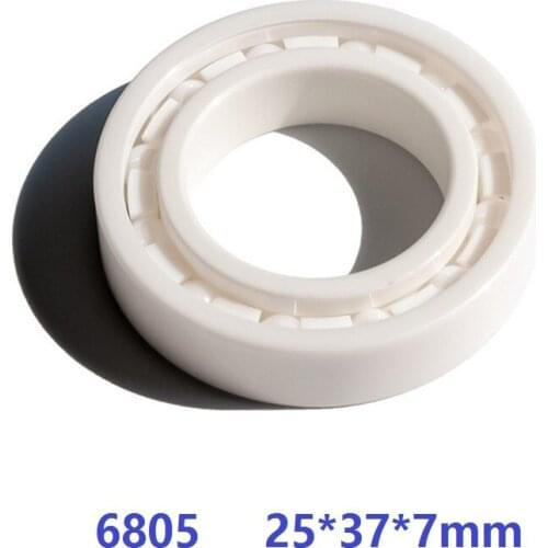 5pcs/10pcs 6805 Full Ceramic bearing 25x37x7 mm ZrO2 Zirconia deep groove ball bearing 25*37*7mm