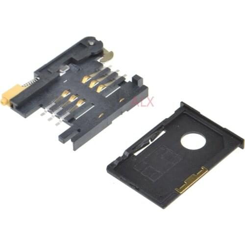 5PCS/LOT A card SIM card holder SIM card slot 6+2P drawer SIM card drawer self-elastic deck Connector 8Pin 8p gps