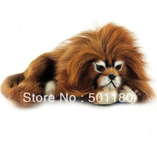 Free shipping lion toy artificial lion gift decoration mini lion artificial crafts animal lion figurine handmade furry animal