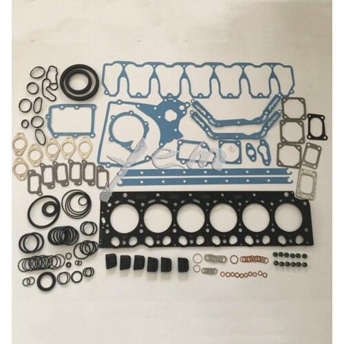 For VOLVO engine parts D6D full gasket set with cylinder head gasket water pump gasket crank seals