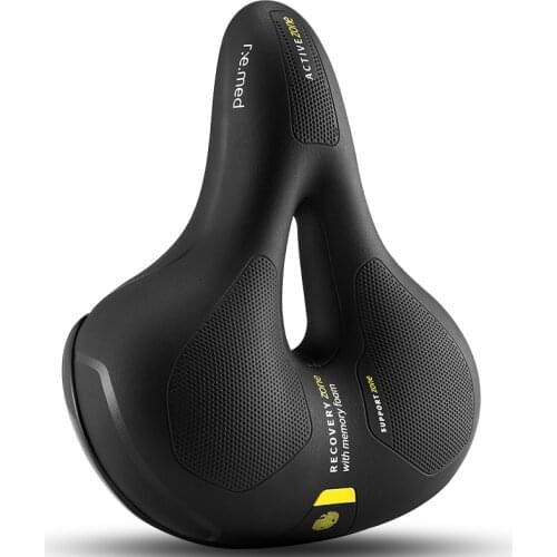Hollow Breathable Absorption Rainproof Soft Memory Sponge Bike Cycling Seat Saddle