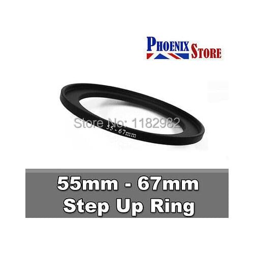 Lens Adapter ring 55mm-67mm 55-67 mm 55 to 67 Step Up Filter Ring Stepping Adapter Adaptor Black
