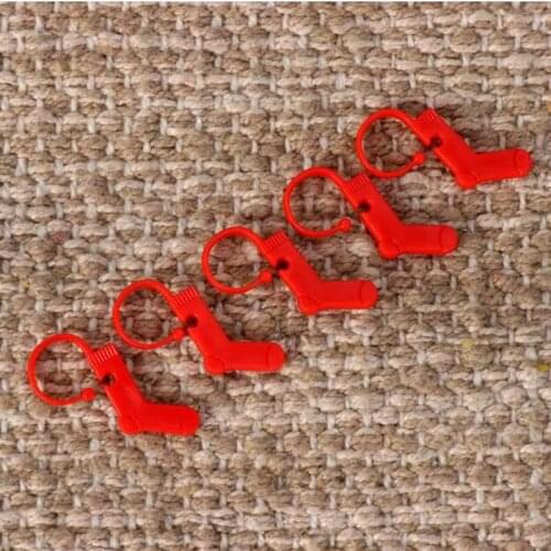 40/50 PCS Heart Shaped Crochet Locking Stitch Markers Plastic Counting Ring Knitting Latching Markers Needle Sewing Accessories