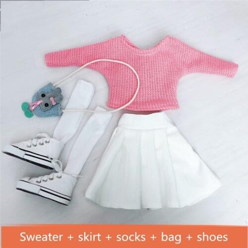 New 60cm Doll Clothes BJD Doll Change Clothes dress Up Suit Girl Princess Dress Shoes Fashion Casual Clothes Skirt Girl Toy Gift
