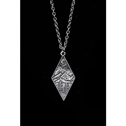 Nature Mountain Pine-tree Outdoor Mountain-jewelry Gift Hiking Forest Necklace