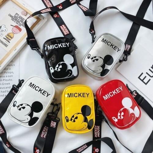 Disney Mickey Mouse Bag Cartoon Messenger Bag Mickey Minnie Mouse Childrens Shoulder Bag Girl Chest Bags Birthday Gift