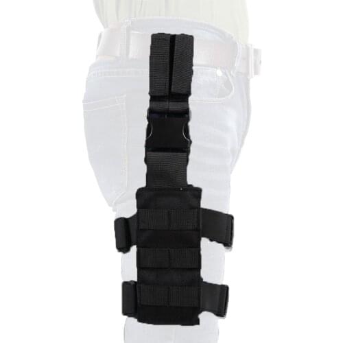 Tactical Molle Drop Leg Platform & Handgun Pistol Holster Right Handed Holster