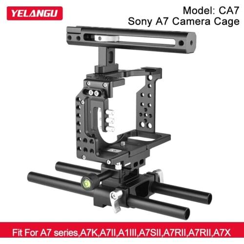 YELANGU CA7 Aluminum Professional Camera DSLR Cage Fit For Sony A7 series A7K A7II A1III A7SII A7RII A7RII A7X