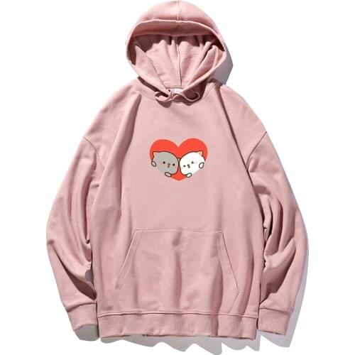 Winter 2020 Harajuku Couple Sweatshirt 90s Aesthetic Hoodies Women Drawstring Solid Hooded Sweatshirt Girls Big Pockets Pullover