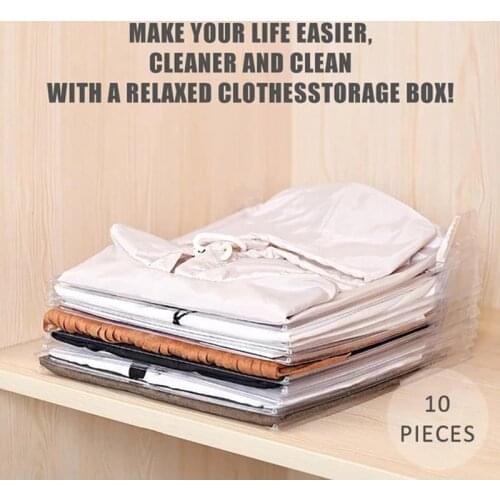 10 Layer Clothes Storage Board Fold Clothing Organizer Shirt Folder Backpack T-shirt Document Closet Drawer Divider Organizer