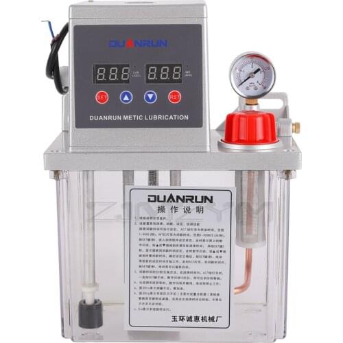 2L/4L electric lubricating oil pump 220V,gear pump,150ml/min Automatic oiler oil filling pot pressure relief+pressure detection