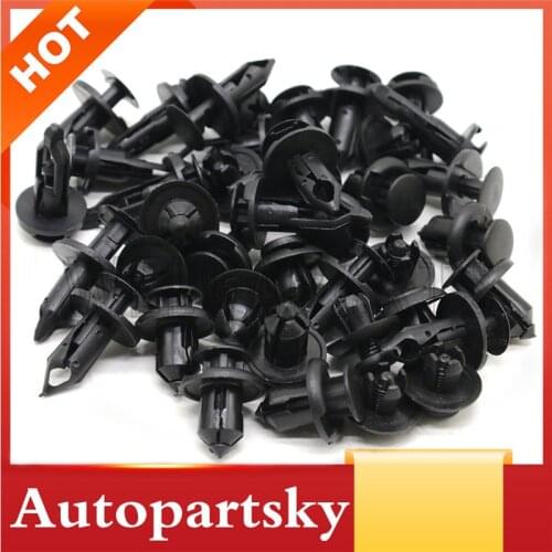 500PCS Auto Fastener Car Body Push Pin Rivet Trim Clips Bumper Fender Retainer 10mm Hole for Honda for Acura 91503-SZ3-003