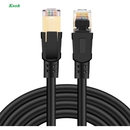 Cat8 Ethernet Cable SSTP 40Gbps Super Speed Cat 8 RJ45 Network Lan Patch Cord for Router Modem PC RJ 45 Ethernet Cable 0.5m 30m