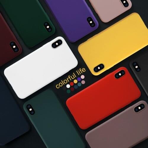 Case For iPhone 7 Plus 5 5S SE 6 S 8 Fundas Coque For iPhone 7plus 8 plus X XR Cover Silicon 360 TPU For iPhone XS Max case