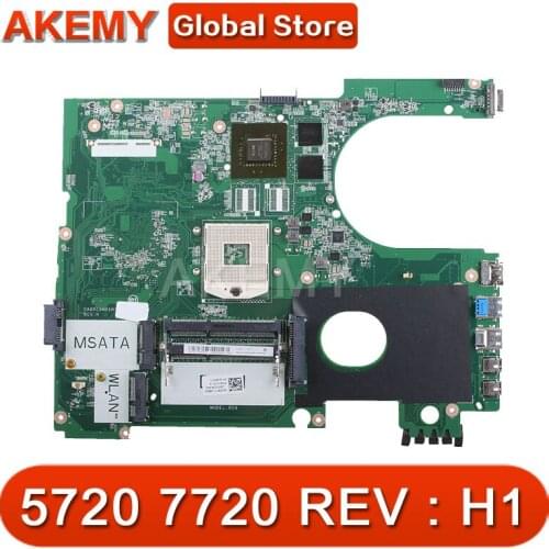 CN-01040N DA0R09MB6H1 REV : H1 Laptop Motherboard Suitable For DELL inspiron 5720 7720 Notebook PC N13P-GV-B-A2