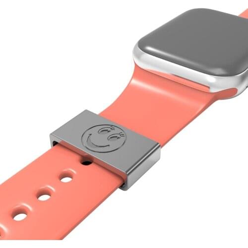 Decorative ring loops adornment for apple watch rubber band charm Suitable for all rubber watch band