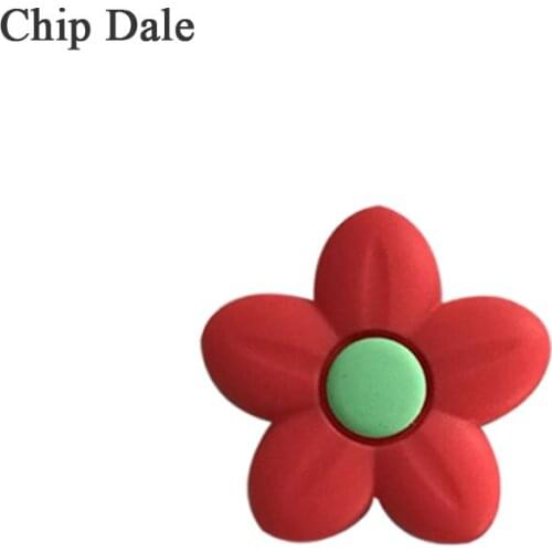 Chip Dale 20Pc Silicone Flower Shaped Teether Bead BPA Free Baby Teething Necklace Jewelry DIY Infant Pacifier Chain Shower Toy