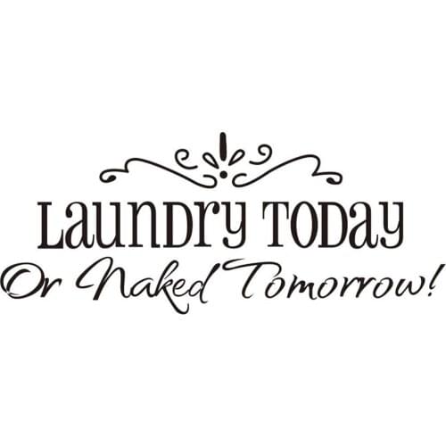 Laundry home 3D Vinyl Wall Decal Wall Lettering Art Words Wall Sticker Home Decor Decoration Living Room