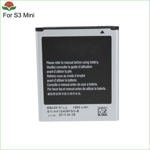 ISUN 100% original quality new brand 1500mah EB425161LU battery for Samsung Galaxy S3 mini i8160 Galaxy Ace 2 S i8190 i8190N