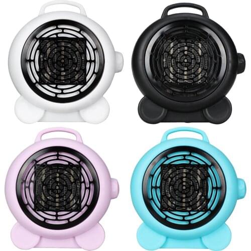 Compact Fan Space Heater Portable Fast Quiet Heating Electric Personal Overheat Protection for Small Office Desk Home Indoor