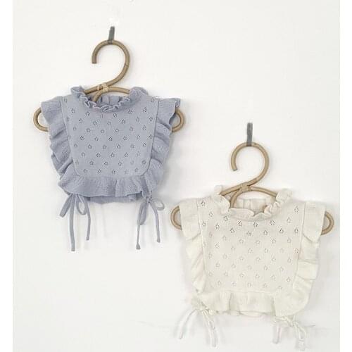 Korean Baby Cotton T Shirt Vest Cotton Infant Cute Bibs Korea Baby Quality Knitwear Towel Blouse Toddler Sleeveless Tops
