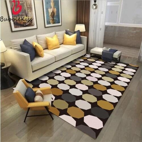 Bubble Kiss Perfect Quality Carpets for Living Room Modern Circle Pattern Bedroom Decor Area Rug Non-slip Baby Room Floor Mats