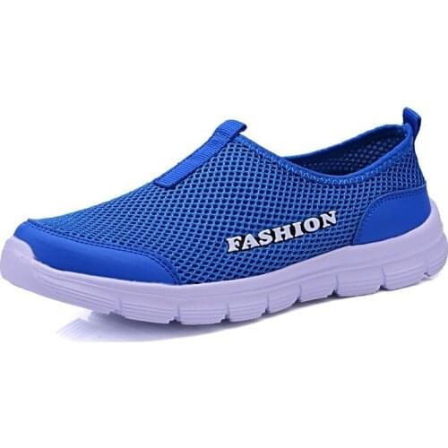 Breathable Mesh Casual Men Shoes Summer Sneakers Men Footwear Running Shoes Mens Lightweight Slip-on Sandals