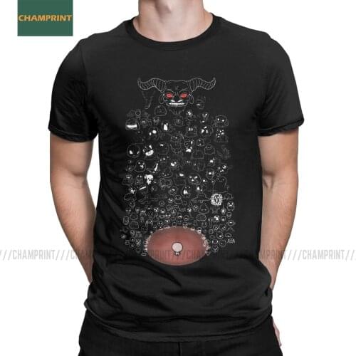 My Friends Binding Of Isaac T Shirts Men Cotton Vintage T-Shirts Afterbirth Rebirth Game Lamb Azazel Demon Tees Short Sleeve