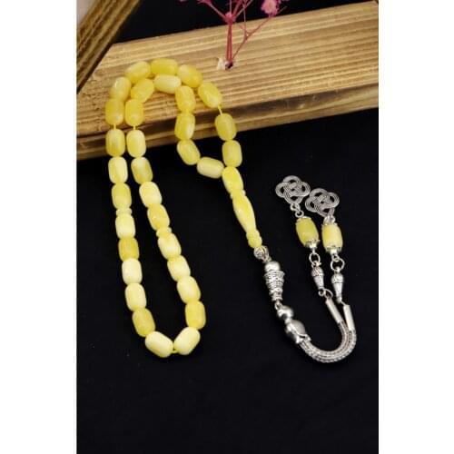 Mens Beirut Drop Amber Rosary