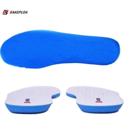 Baasploa 2021 Brand New Men Insoles Deodorant Non-Slip Soft Shock Absorption Sport Shoes Pad Breathable Women Sport Insoles