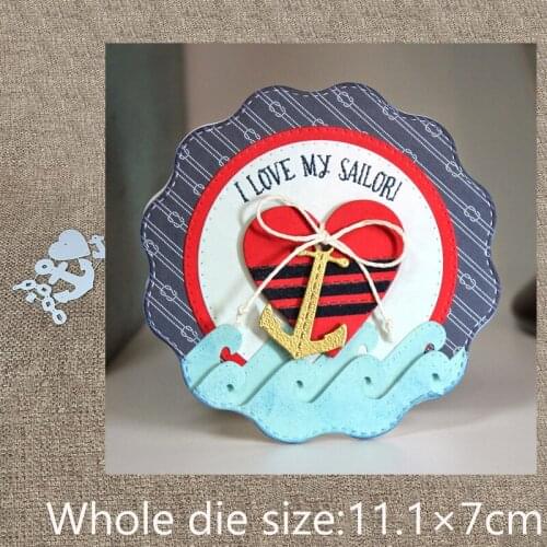 New Design Craft Metal die cuts Cutting Die Nautical anchor decoration scrapbooking Album Paper Card Craft Embossing die cuts