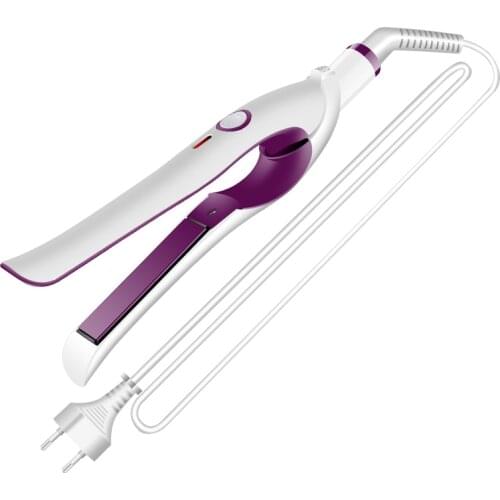 Kemei Professional Mini Hair Straightener Flat Iron Electronic Ceramic Tourmaline Straightening Irons Styling Tool Fast Heating