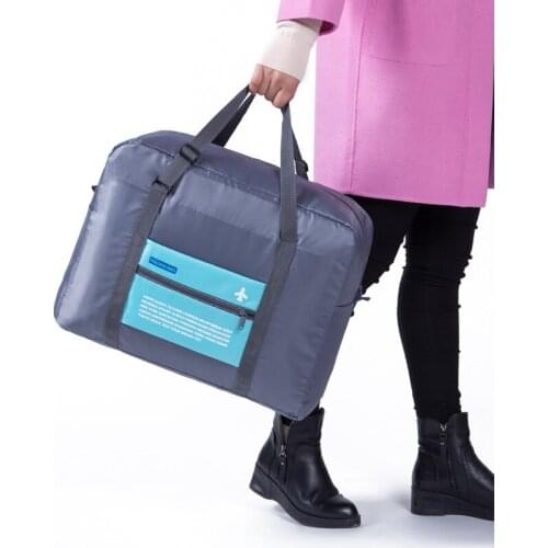 Korean-style Large-Volume Folding Viamonoh Airbag Hand Luggage Storgage Bag Nylon Bar Travel Bag