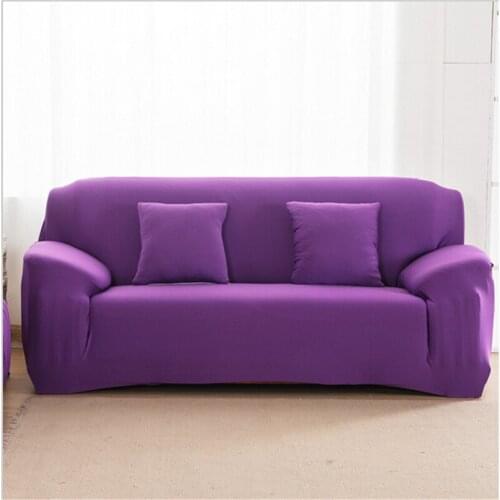 Spandex Stretch Sofa cover Big Elasticity 100% Polyester Couch cover Loveseat SOFA Furniture Cover 1pc pure color Machine Wash