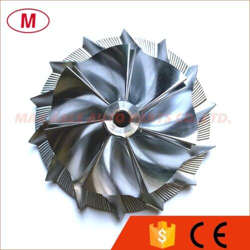 T04S 8635R P00767 62.30/86.15mm 7+7 blades Performance Turbo Billet compressor wheel/Aluminum 2618/Milling wheel for Racing