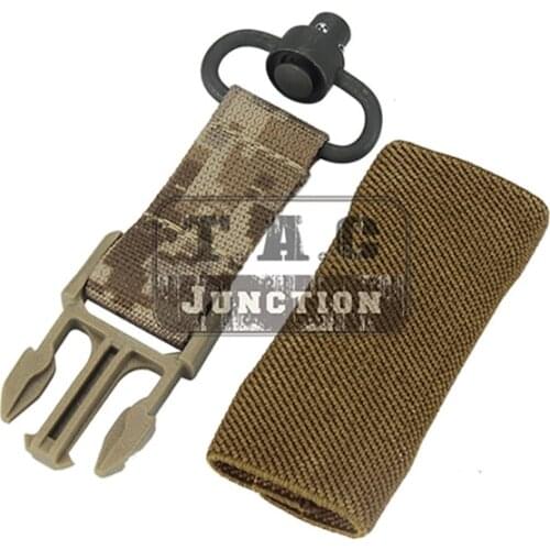 Tactical Push Button QD Sling Swivel Adapter Quick Disconnect Integrated Connector Attachment Multi-purpose Change Hang Buckle