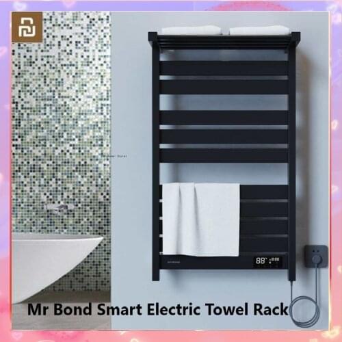 Xiaomi Mr Bond Smart Electric Towel Rack Fast Drying Heat Temperature Control Dehumidification Antibacterial IPX4 Waterproof