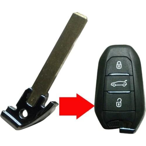 Smart Key Blade For Citroen C5 C4L DS Smart Card key,Mechanical Insert small key For Peugeot 508