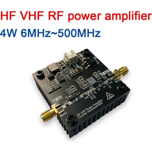 6MHz - 500MHz 4W HF VHF UHF RF power Amplifier High Frequency For Ham Radio FM Walkie talkie Short wave 433M 315M