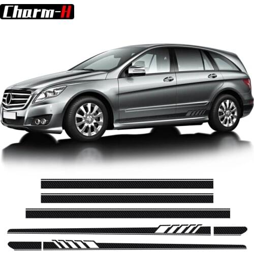 Edition 1 Bonnet Stripes Car Door Side Skirt Sticker Decal Kit for Mercedes Benz R Class W251 R300 R320 R350 R500 R63 AMG