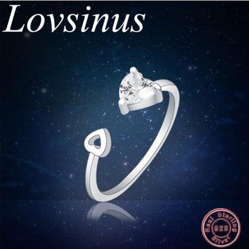 Authentic 100% 925 Sterling Silver Naughty Simple Hear Finger Ring for Women Girl Sterling Silver Clear CZ Ring Jewelry Gift HOT