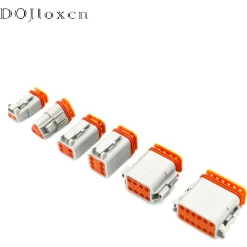 2/3/4/6/8/12/Hote Deutsch Wiring Male Female Connector Waterproof Electrical Socket For Car Motor With Pins 22-16AWG