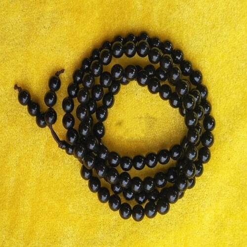 108pieces black coral round 6/8/10/12mm rosary beads /buddha beads nature necklace/bracelet