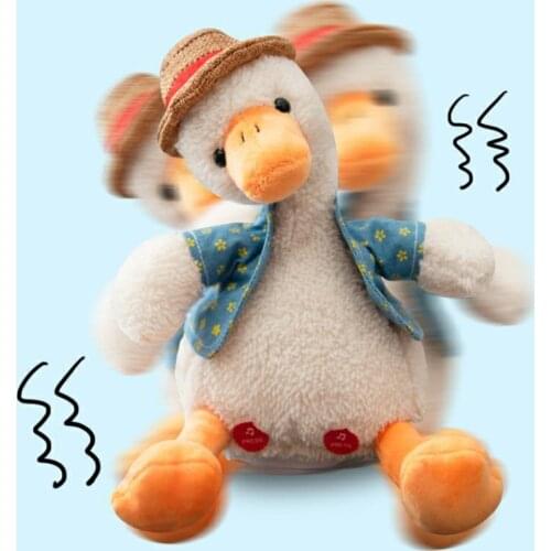 120 Songs Funny Sculpture Repeat Duck Learn To Talk Sing Plush Toy Repeat Sing And Dancing Toy Children Kids Education Toy