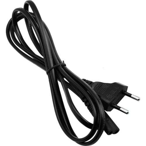 ATOMUS EU European 2-Prong Port AC Power Cord Cable For TV Power Cable Lead Wire Power Cord For Desktop Laptop Tattoo Supplies