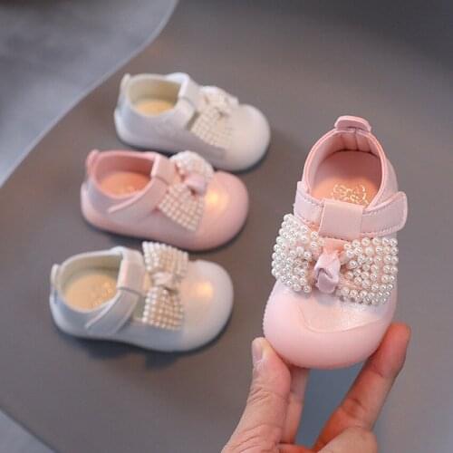 2021 Trendy Baby Girl Casual Cute Shoes Toddler Shoes Bowknot Newborn Babi Shoe Zapatos Bebe Recien Nacido Zapatos Planos